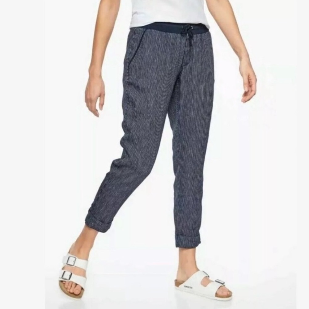 Athleta Bali Striped Linen Pants
